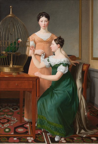 Bella en Hanna. De Oudste Dochters van M.L. Nathanson door Christoffer Wilhelm Eckersberg